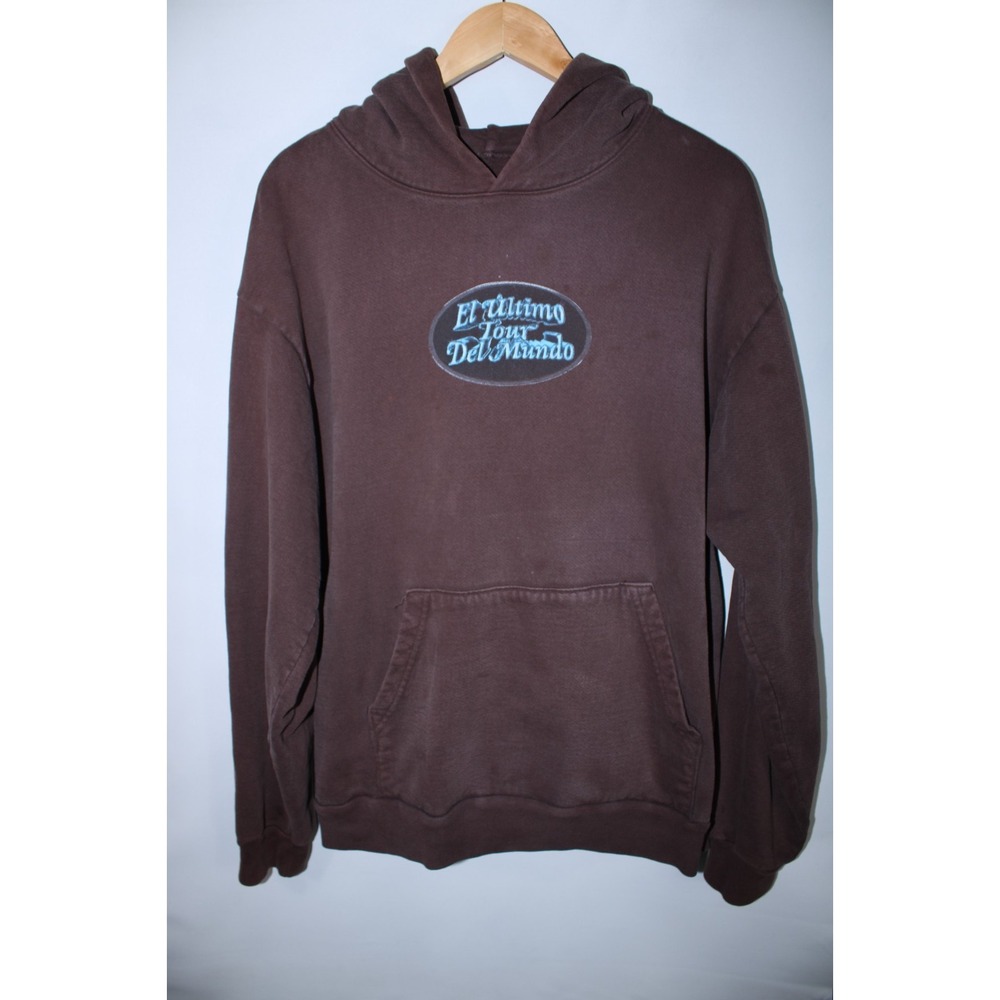 Bad Bunny Unisex Large Brown El Ultimo Tour Del Mundo Hoodie